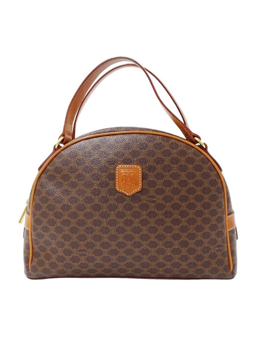 Celine Bag Macadam Handbag Brown Handle Everyday